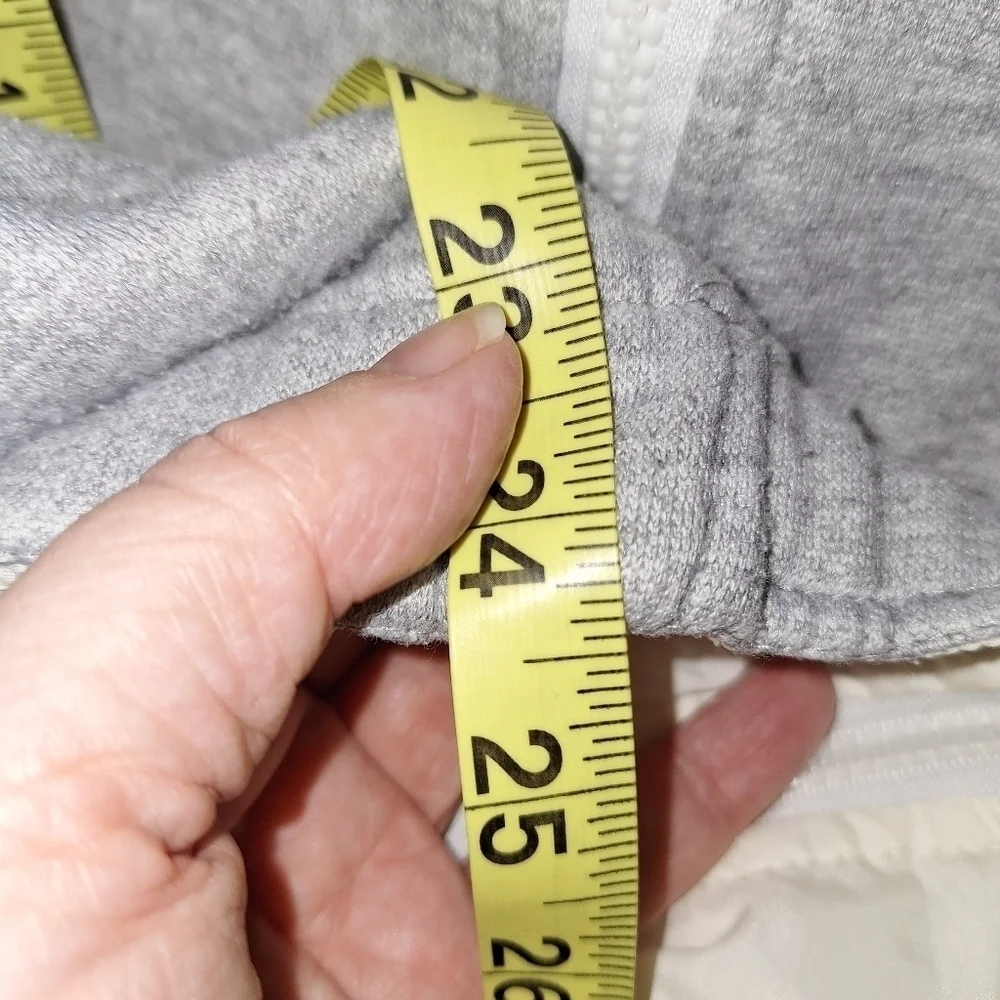 White Reversible Hooded Jacket Coat Medium Large